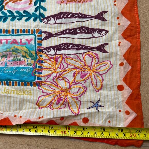 NWT Vismaya x Anthropologie Italian Summer Icon Scarf Size All - Picture 5 of 5